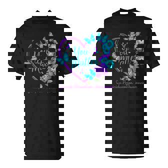 Suicide Prevention Awareness Teal Purple Ribbons You Matters T-Shirt | Mazezy