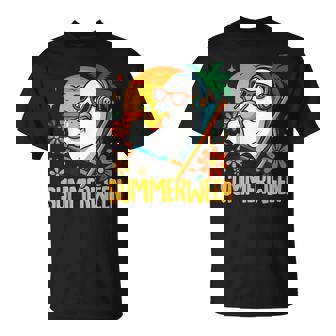 Summerween Ghost Halloween Summer Beach Vibes T-Shirt | Mazezy