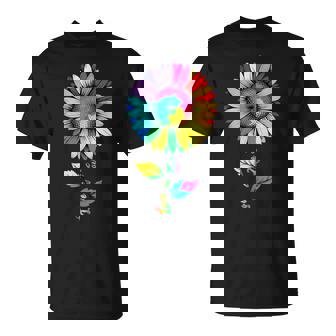 Sunflower Rainbow Flag Lgbt Gay Lesbian Pride T-Shirt - Thegiftio