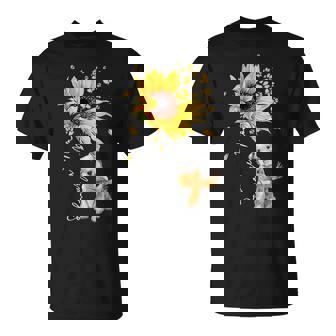 Sunflower Schnauzer Mom Dog Lover T-Shirt - Monsterry