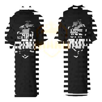 Super Manu Humour Cadeau Prénom Personnalisé Homme T-Shirt - Cadeauxyz