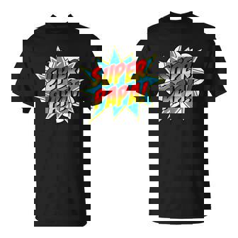 Super Papa Comic Book Superhero Father's Day T-Shirt - Monsterry