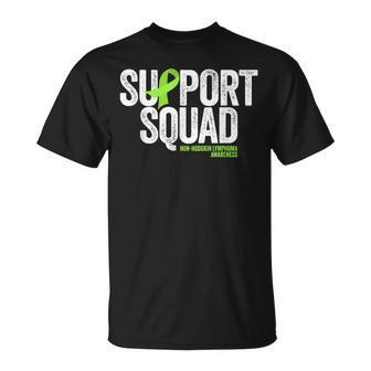 Support Squad Distressed Non Hodgkin Lymphoma Awareness T-Shirt - Thegiftio UK
