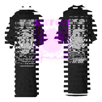 Support Squad Lupus Awareness Warrior Fighter Purple Ribbon T-Shirt - Thegiftio UK
