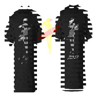 Surfs Up トロピカルブロンドサーファーガール Tシャツ - Kawaiitshirt