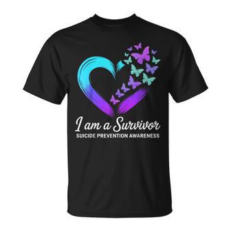 I Am A Survivor Suicide Prevention Awareness T-Shirt - Thegiftio UK
