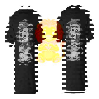 Süßes Löwenmotiv Mit Herzsymbol Und Löwe T-Shirt - Geschenkecke
