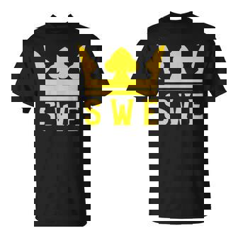Swe With A Royal Crown スウェーデン Tシャツ - Kawaiitshirt