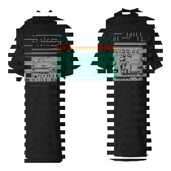 Synthesizer アナログシンセテクノ酸djプロデューサー ビンテージ Tシャツ - Kawaiitshirt