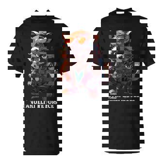 Tanuki Elite Forces No2 タヌキ精鋭部隊 かわいい狸 アニマル 動物 おもしろ 漢字 たぬき Tシャツ - Kawaiitshirt