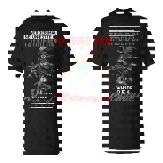 Tattooed Mom Motorcycle Rider Biker T-Shirt - Monsterry