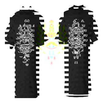 Tatuaje Tradicional Daga Cuchillo Ojo Laurel Hojasintage Camiseta unisex - Regaloses