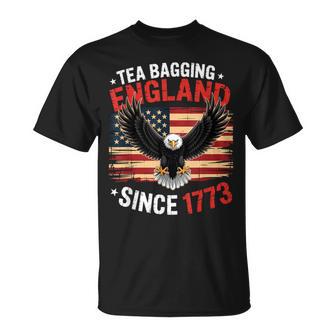 Tea Bagging England Since 1773 4Th Of July Vintage Retro T-Shirt - Thegiftio UK