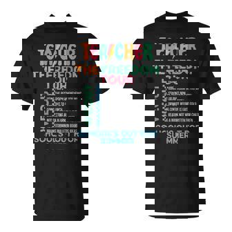 Teacher Summer Tour Last Day Of School For Teacher T-Shirt - Monsterry