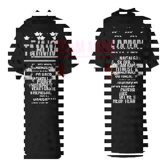 Team Mom Definition Team Mama Team Mother T-Shirt - Monsterry