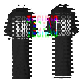 Techno Edm Raver Dj Rave Festival Camiseta unisex - Regaloses