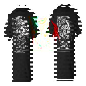 Teddy Bear In Hip Hop Costume Mexican Flag Mexico T-Shirt - Thegiftio