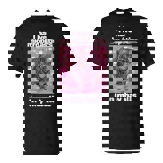 Tengo Microplásticos En Mis Bolas Divertido Gato Meme Dank Meme Camiseta unisex - Regaloses