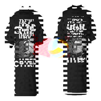 That's My Granddaughter Out There Volleyball For Grandma T-Shirt - Thegiftio