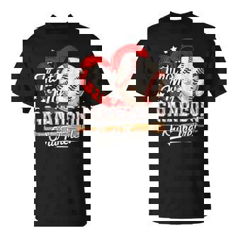 That's My Grandson Out There Baseball Grandma And Grandson T-Shirt - Monsterry