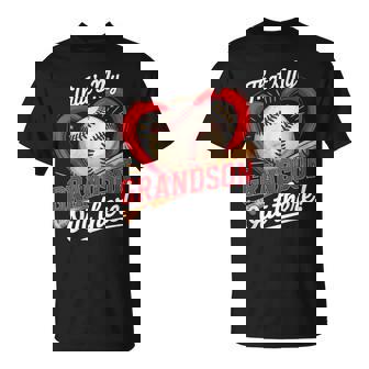 Thats My Grandson Out There Baseball Grandma Baseball T-Shirt - Thegiftio UK