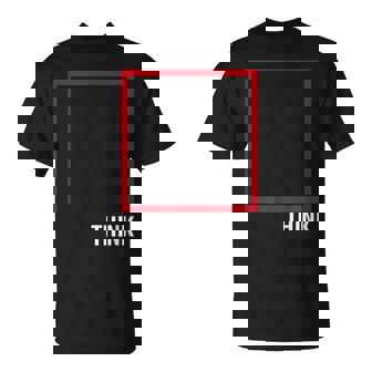 Think Outside The Box 哲学者、本好き、オタクのためのデザイン Tシャツ - Kawaiitshirt