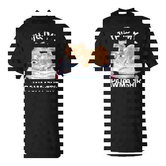 This Is My Pawjama Pomeranian 公式犬用昼寝 Tシャツ - Kawaiitshirt