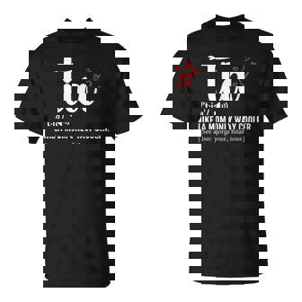 Tia Like A Mom Only Cooler Aunt Auntie T-Shirt - Thegiftio