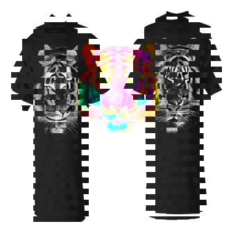 Tigre Arte Zoo Colorido Animal Tigre Camiseta unisex - Regaloses