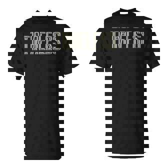 Timeless タイムレス-ブラックホワイト Tシャツ - Kawaiitshirt