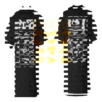 Tipos De Pasta Espaguetis Italianos Para Amantes De La Pasta Camiseta unisex - Regaloses