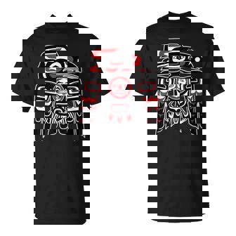 Totem Du Corbeau Haïda Fierté Amérindienne T-Shirt - Cadeauxyz