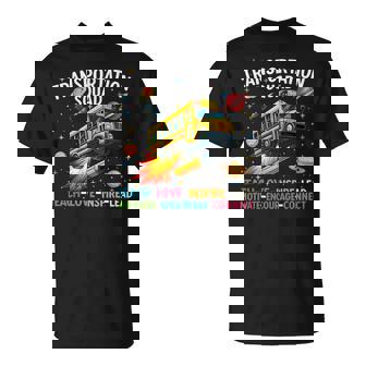Transportation Squad School Bus Back To School Retro T-Shirt | Mazezy