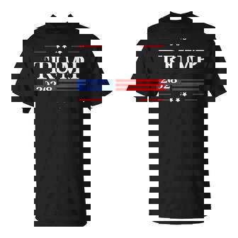 Trump 2028 Flag President Pro Trump 2028 American Flag T-Shirt - Seseable