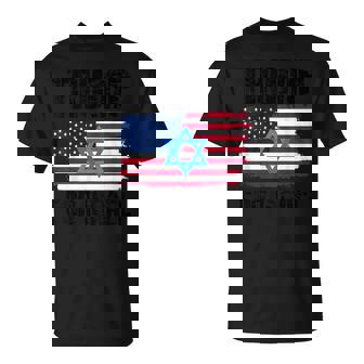 Trump Pour Israël Drapeau Juif Américain Étoile De David T-Shirt - Cadeauxyz