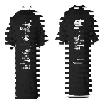 Tuba Twisty Tuba Tiny Tuba ロングチューバマーチングバンドシャツ Tシャツ - Kawaiitshirt