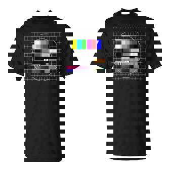 Tvテストパターン カラーバー テストカード スクリーン 懐かしいオタク Tシャツ - Kawaiitshirt