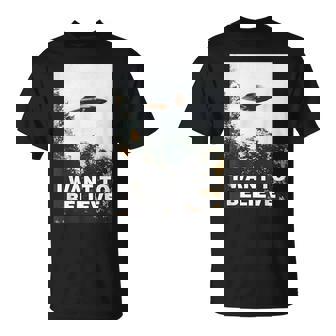 Ufoシャツ I Want To Believe Alien Ufotシャツ Tシャツ - Kawaiitshirt