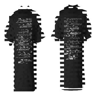 Ufo型空飛ぶ円盤船識別チャート Tシャツ - Kawaiitshirt