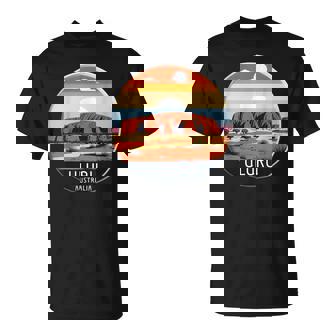 Uluru オーストラリア お土産 エアーズ ロック 記念品 ヴィンテージ 太陽 Tシャツ - Kawaiitshirt