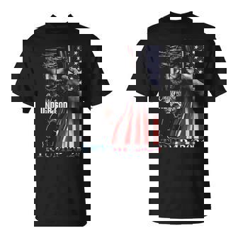 Una Nación Bajo Dios Trump 2024 Dios Bandera Estadounidense Camiseta unisex - Regaloses