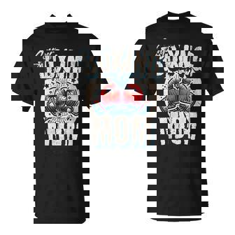Uper Boxing Mom Guantes De Boxeo Y Boxeadores De Apoyo Cuello Camiseta unisex - Regaloses