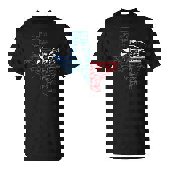 Usa Gun Texa America Texas T-Shirt - Cadeauxyz