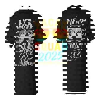 Vacay Squad 2025 Summer Vacation Family Friends Trip Palm T-Shirt - Thegiftio UK