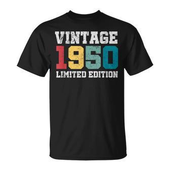 Vintage 1950 Edición Limitada 75 Años Regalos 75 Cumpleaños Camiseta unisex - Regaloses