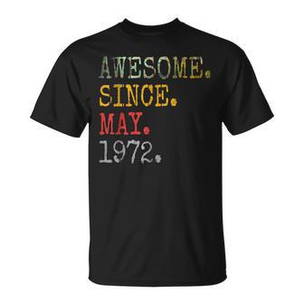 Vintage 1972 1972 Mayo 1972Intage 1972 Camiseta unisex - Regaloses