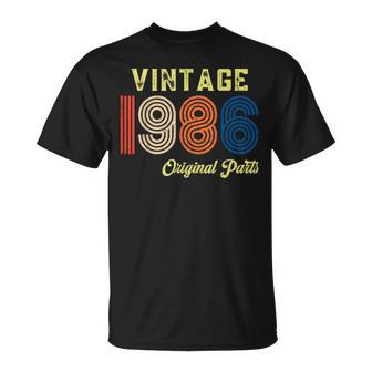 Vintage 1986 Pièces Originales Rétro 38 Ans Hommes S T-Shirt - Cadeauxyz