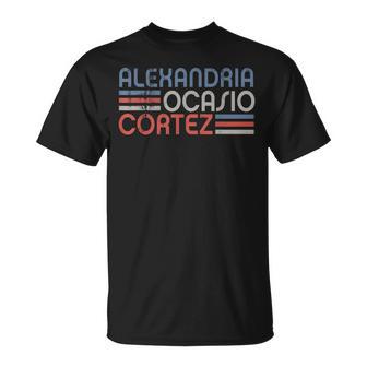 Vintage Alexandria Ocasio Cortez 2028 Cortez Para Presidente Camiseta unisex - Regaloses
