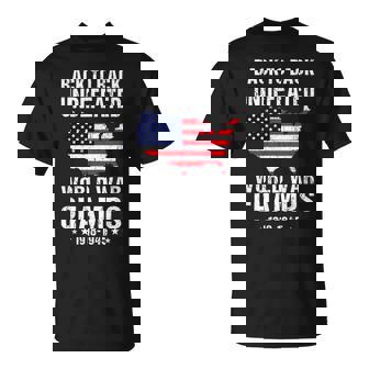 Vintage Back-To-Back Undefeated World War Champs 4Th Of July T-Shirt - Thegiftio UK