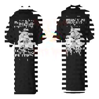 Vintage Chainsaw Bunny Rage Horror Movie Graphic Tシャツ - Kawaiitshirt